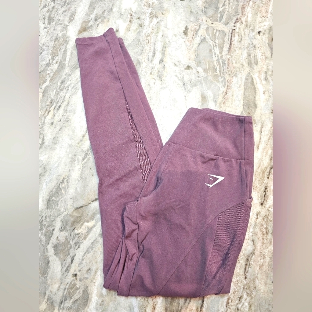 Gymshark Mauve Seamless Leggings – Women’s S/M – High Waist Activewear